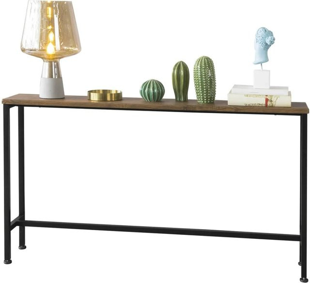 SoBuy Konsolentisch im Vintage-Design als Flurtisch und Sideboard in Braun, B/H/T: 120 x 65 x 30 cm - Bild 1