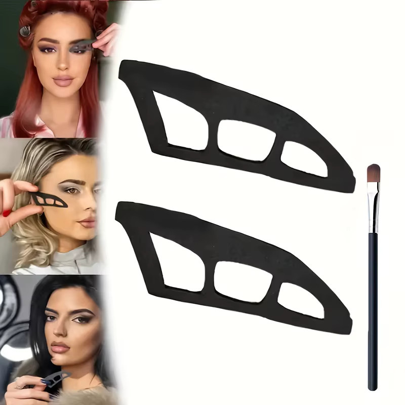4-teiliges Augen-Make-up-Schablonen-Set, Unisex - Bild 3