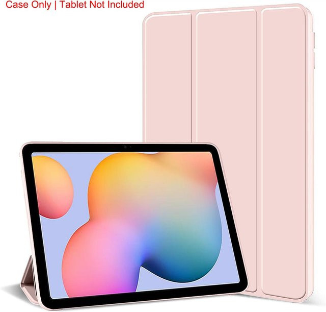 Samsung Galaxy Tab S6 Lite 10,4'' Tri-Fold Flip-Hülle aus PU-Leder mit Magnetständer in Pink - Bild 1