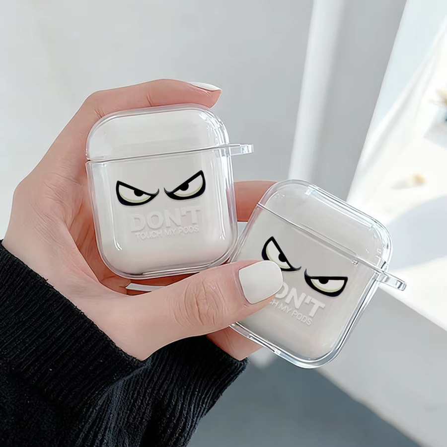 Don't Touch Case transparente TPU-Schutzhülle für AirPods Pro 3, Pro 2 und AirPods 4 mit Haken - Bild 2