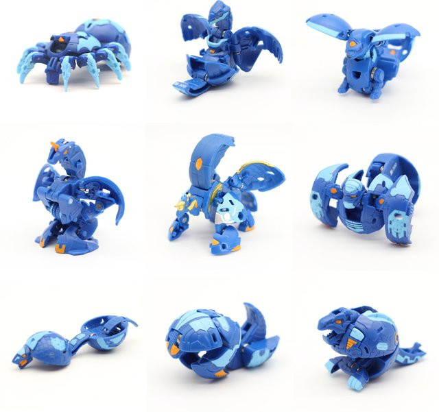 LDCX Baku Original Transformationsroboter Katapult-Kampfball-Karte Blau als Sammelbare Actionfigur für Kinder - Bild 1