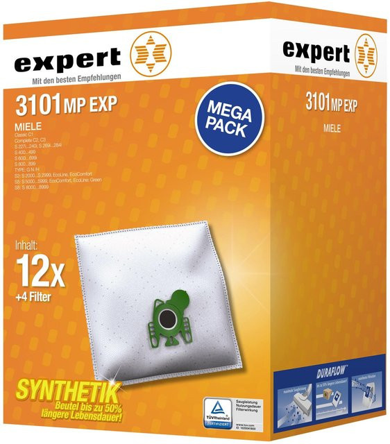 Expert Staubsaugerbeutel 3101MP EXP in Weiß - Bild 1