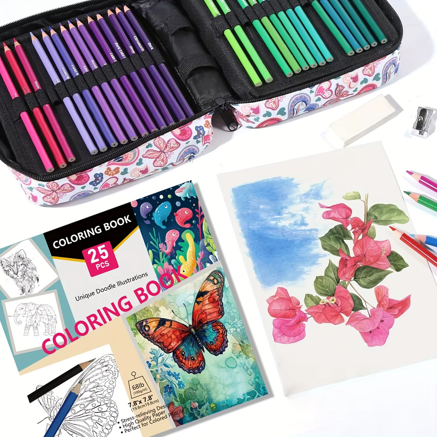 72 Buntstifte-Set in Multicolour mit weichem Kern für professionelle Kunstmalerei, Skizzieren und Schattieren - Bild 5