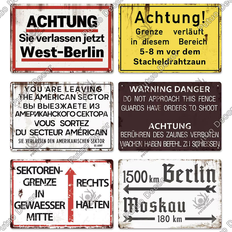 Putuo Decor War History Vintage Metallschild als dekorative Wandplakette in mehrfarbig, B/H: 30 x 30 cm - Bild 2