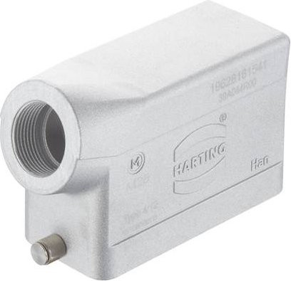 HARTING Tüllengehäuse 19 62 816 1541 19628161541 aus Aluminium in Grau - Bild 1