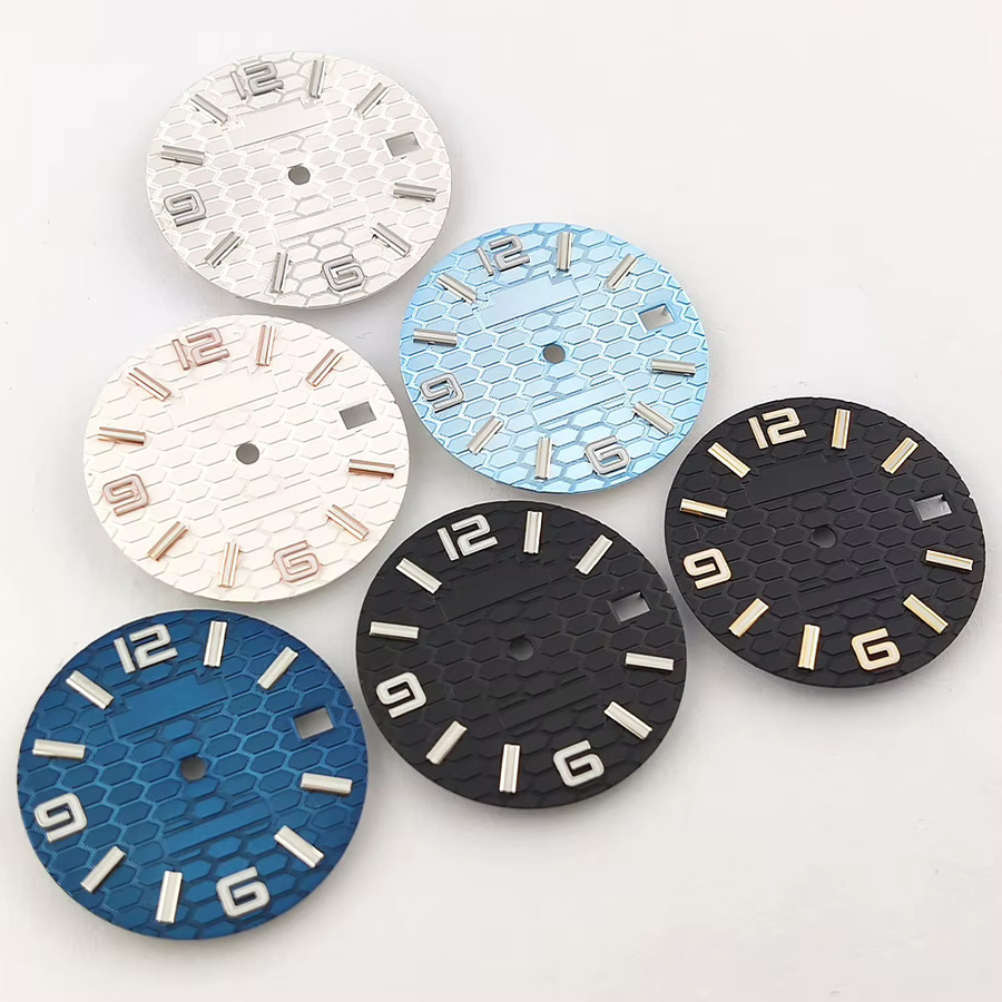 OUMASHI Zifferblatt, Blau, 28,5 mm, Unisex - Bild 2