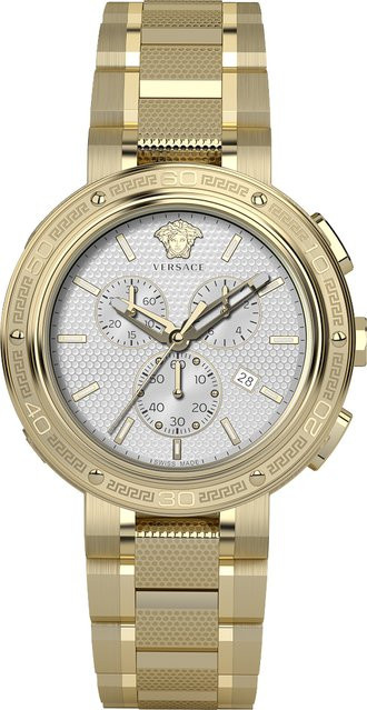 Versace Chronograph, Quarz, Edelstahl, 46 mm, Herren - Bild 1