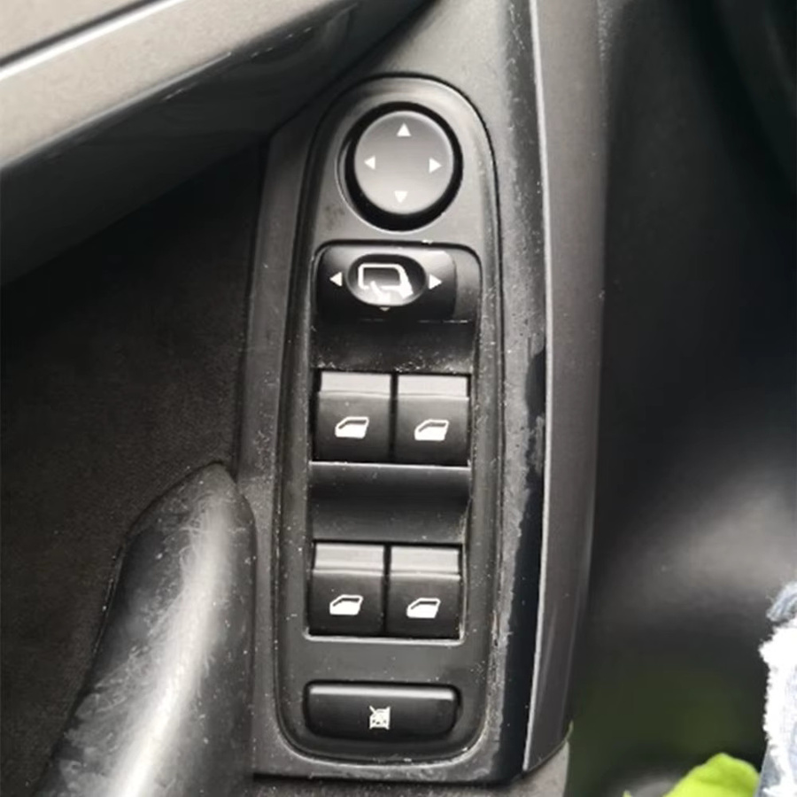 Malcayang Elektrische Hauptfenster-Spiegelhalterplatte in Schwarz für Citroen C4 2004-2009, 9-polig - Bild 4