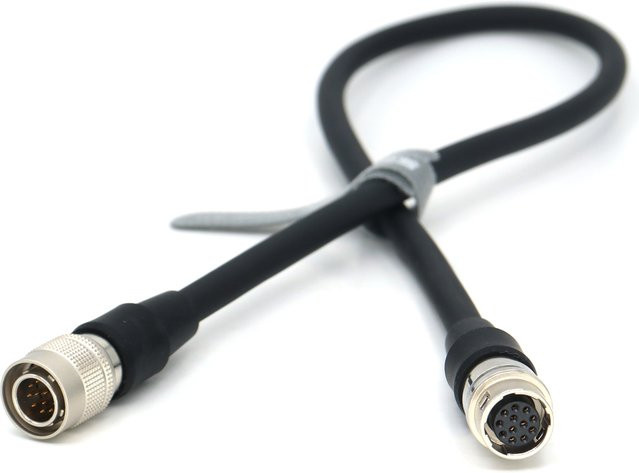 Hirose Verlängerungskabel 12-Pin-Stecker auf 12-Pin-Buchse für Fuji-Objektive UA14x4.5BERD UA 4k Fokus-Verlängerungskabel, Schwarz - Bild 1