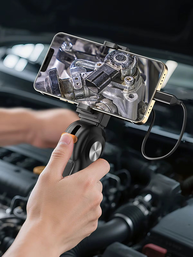 BUMBORN 2-Wege Artikulations-Endoskop Kamera mit 1080P HD Handsteuerung für industrielle Inspektionen in Autos und Rohren, Schwarz, 6,2 mm oder 8,5 mm - Bild 7
