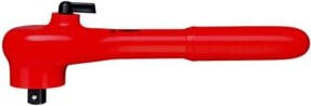 Knipex Umschaltknarre mit Außenvierkant 3/8 Zoll, 190 mm, rot - Bild 1