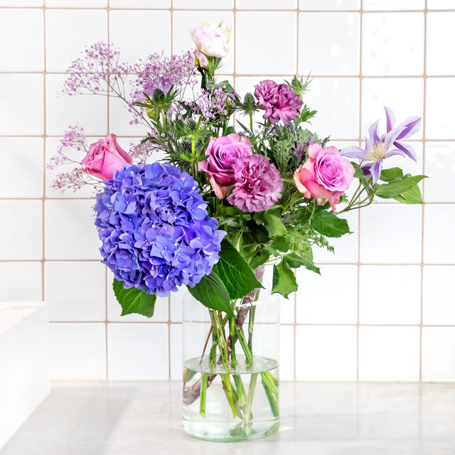 BLUME2000 Blumenbox Lily Arrangement lila blau multicolour - Bild 1