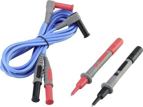 Voltcraft MSL-504 Messleitung mit 4mm Prüfspitze, Blau, Länge: 1,20 m - Bild 1