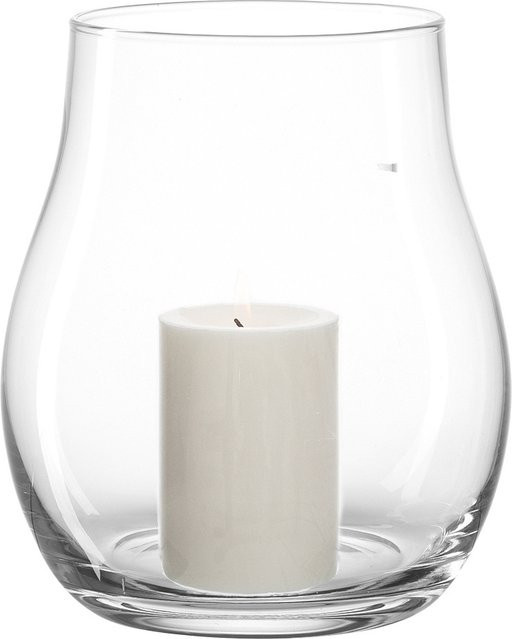 Windlicht Leonardo Giardino aus Glas in Transparent, Tischwindlicht für Stumpenkerzen, B/T/H: 18,8 x 18,8 x 22,0 cm - Bild 1