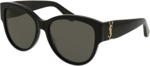 Saint Laurent SL-M3 Sonnenbrille Butterfly, Vollrand, Schwarz Grau, Damen - Bild 1