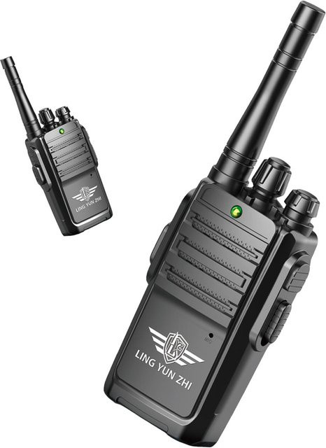 Market-6 Walkie-Talkie-Spielzeug, 2-tlg. Set, schwarz - Bild 1