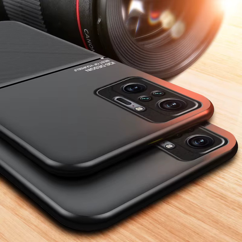 Magnetische Schutzhülle für Xiaomi Redmi Note 14 Pro Plus 11 10 9 Pro 11S 10S 9S in Schwarz und Grün, Matte Anti Slip Handyhülle - Bild 3