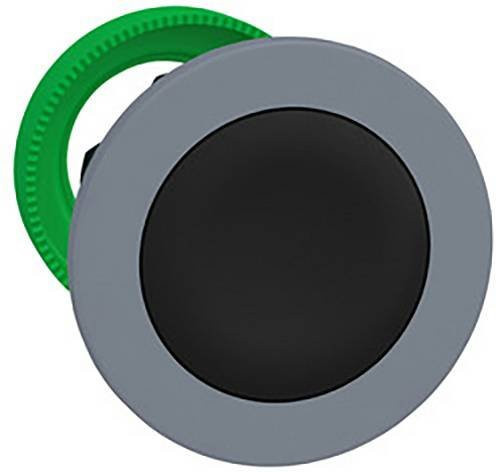 Schneider Electric ZB5FA2C0 Drucktaster-Frontelement aus Kunststoff in Schwarz und Grau, bündig montiert - Bild 1