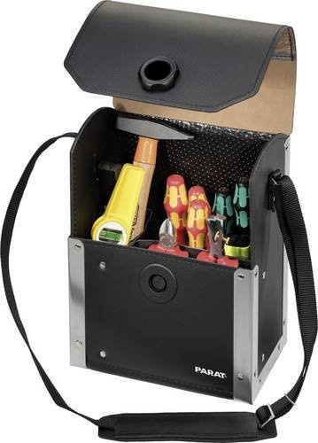 Parat Top Line Werkzeugtasche aus Rindleder mit Magnetverschluss, Schwarz, B: 23,0 cm, T: 14,0 cm, H: 30,0 cm - Bild 3