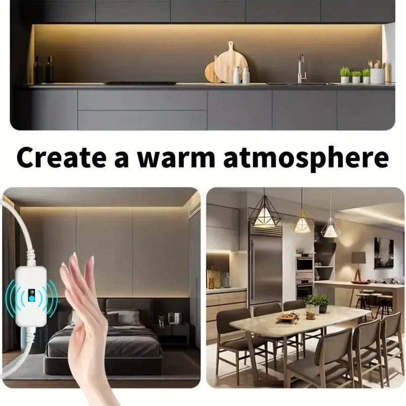 Shine-Tale USB Neon Flex LED Streifen in Weiß mit Bewegungssensor und Dimmer, wasserdichte flexible Hintergrundbeleuchtung für TV und Akzentbeleuchtung - Bild 2