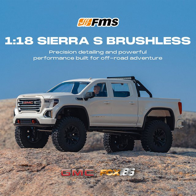 FMS FCX18S GMC Sierra S RTR, Pickup-Modellwagen, 1:18, ferngesteuert - Bild 1