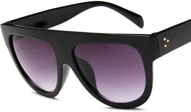 Yiran Health & Beauty Sonnenbrille, oval, Vollrand, Kunststoff, Damen, black - Bild 1