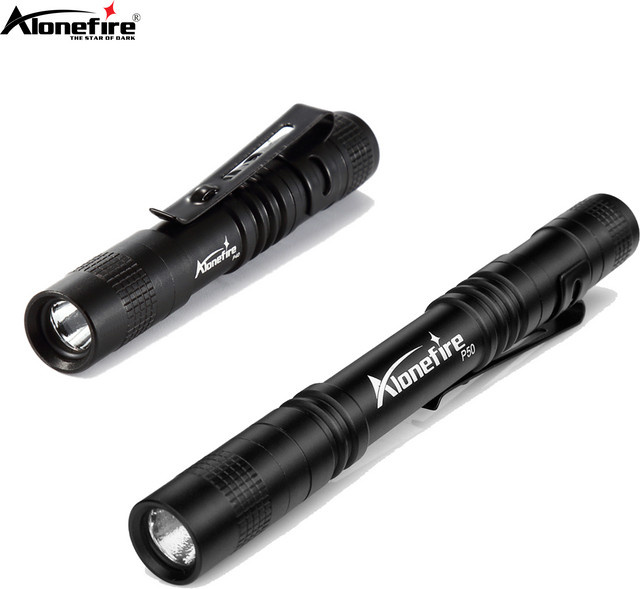Alonefire Mini-Taschenlampe mit 3W XPE LED in Schwarz für Outdoor, Angeln und Notfälle - Bild 1