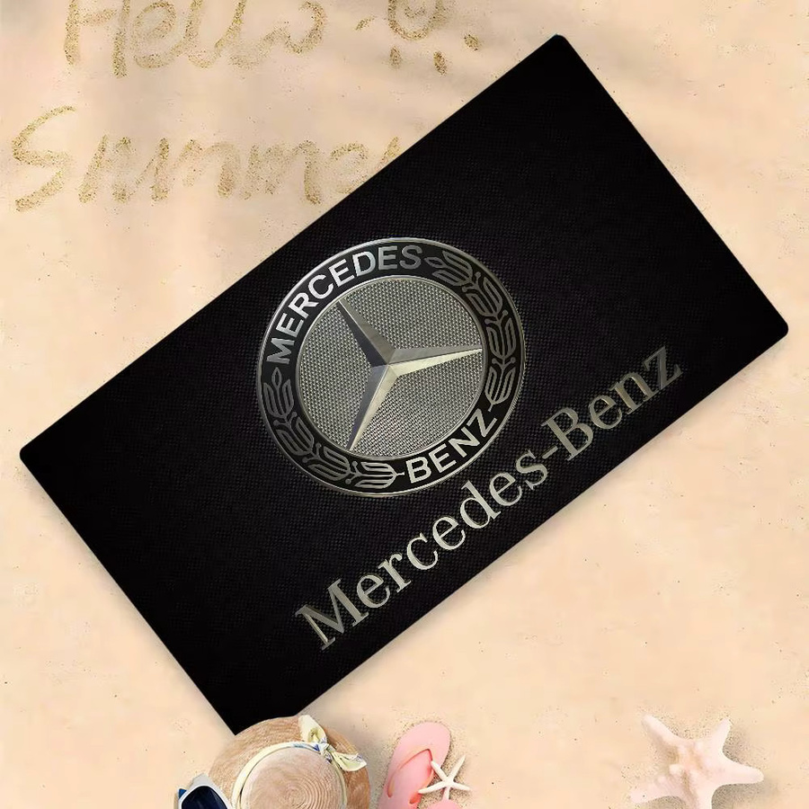 Mercedes-Benz Strandtuch aus Mikrofaser in Schwarz, schnelltrocknend und sandresistent, B/H: 150 x 70 cm - Bild 2