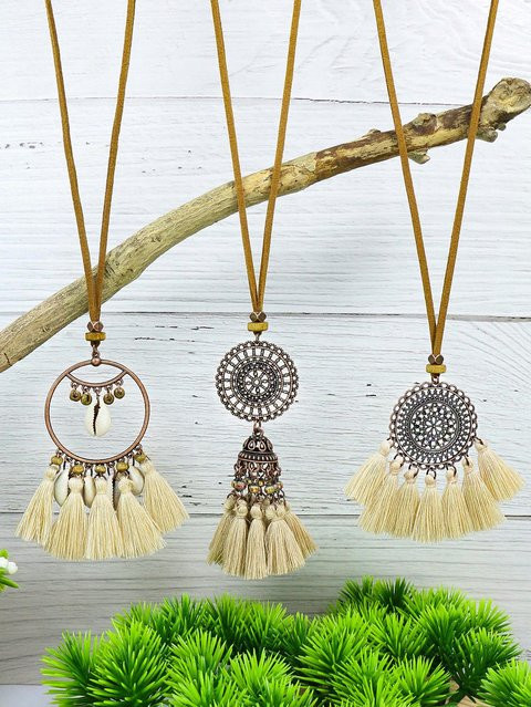 Lucky Star Jewelry Halskette, Holz, Bunt, Damen - Bild 1