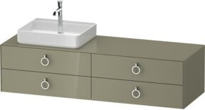 Duravit Waschtischunterschrank White Tulip in White Glossy, Breite: 160 cm, Tiefe: 55 cm, Höhe: 40,8 cm - Bild 1