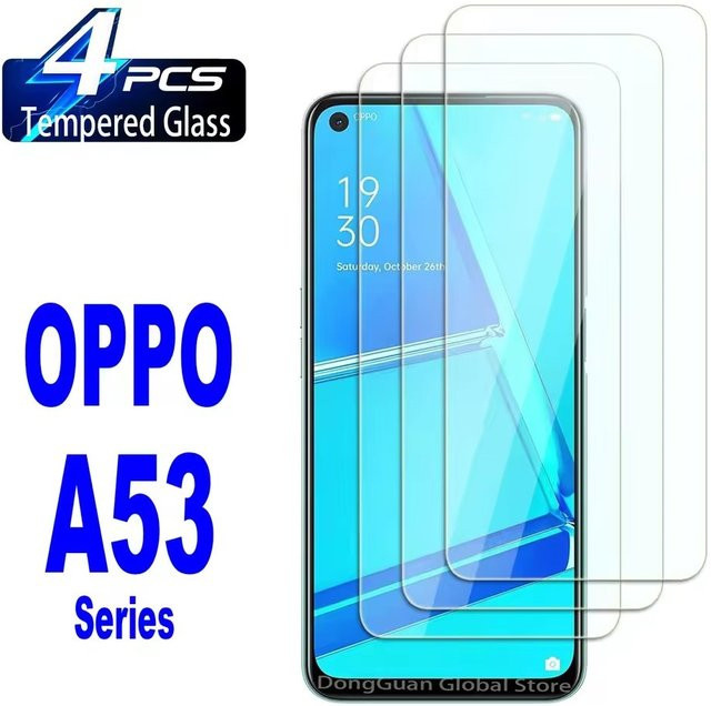 4er-Pack Displayschutzfolie aus gehärtetem Glas für OPPO A53 und A53s 5G, transparent - Bild 1