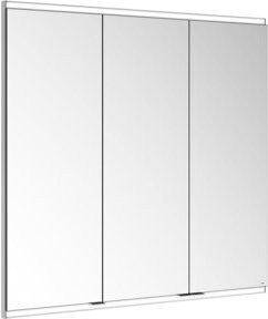 Keuco Spiegelschrank Royal Modular 2.0 in Weiß mit 3 Drehtüren, integrierter LED-Beleuchtung und Kristall-Doppelspiegel, B/H/T: 105,0 x 90,0 x 12,0 cm - Bild 1