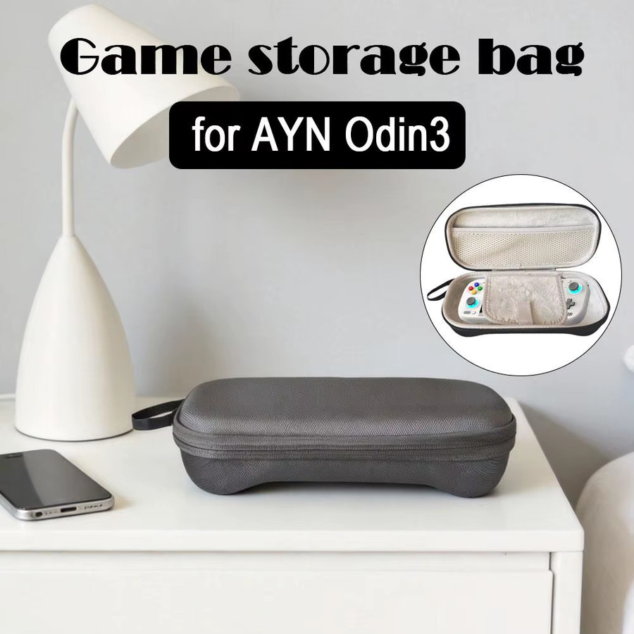Stoßfeste Hartschalen-Tragetasche für die AYN Odin 3 Handheld-Spielekonsole in Schwarz - Bild 3