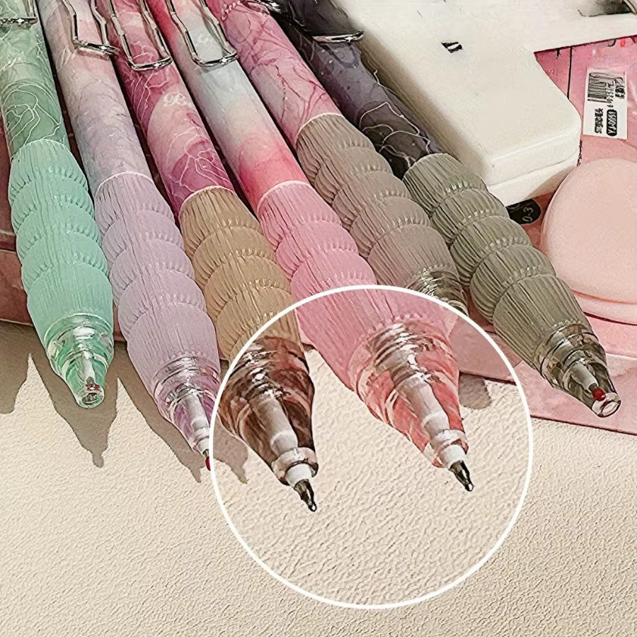 6 Stück Gelstifte mit schwarzer Tinte und 0,5 mm feiner Spitze für Journaling und Notizen - Bild 3