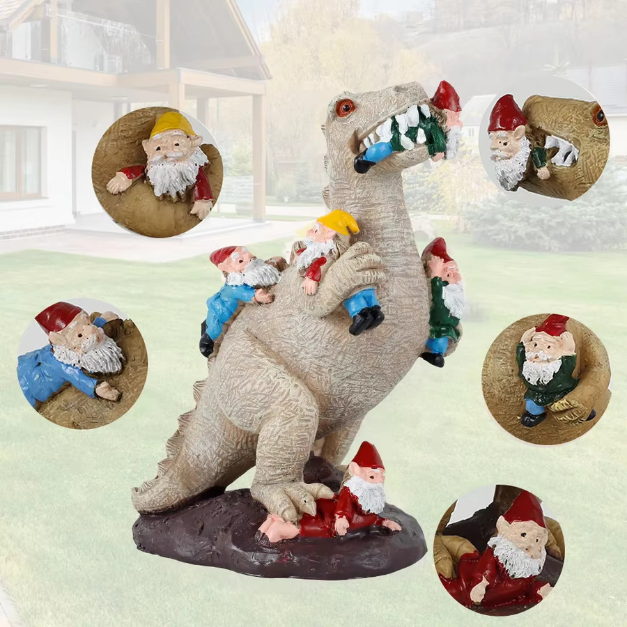 Lustige Gartenfiguren aus Harz als Wandmontage für deinen Hof und Garten, Mehrfarbig - Bild 1