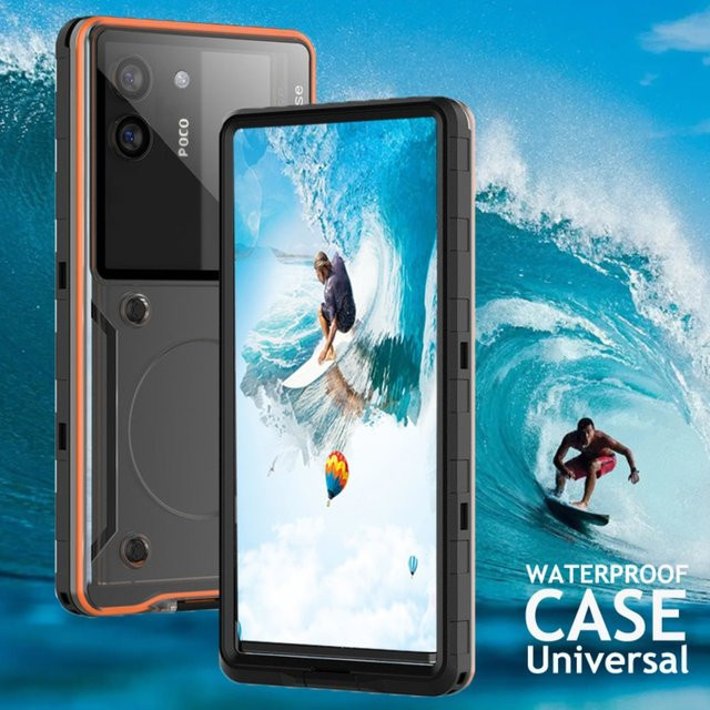 Wasserdichte Tauchhülle für Xiaomi Poco X8 Pro Max F8 M8 5G NFC in Schwarz - Bild 1