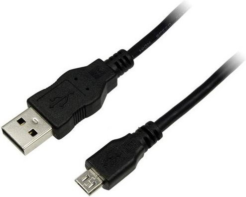 LogiLink USB 2.0 Kabel mit USB-A und Micro-USB Stecker Schwarz, 3,00 m - Bild 1