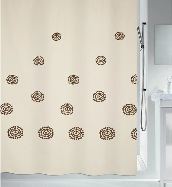 Spirella Duschvorhang Tribal in Beige, wasserdicht und schimmelresistent, B/H: 180 x 200 cm - Bild 1