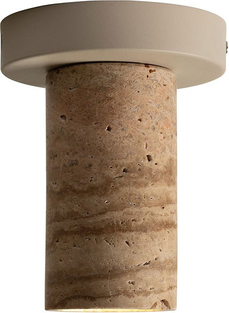 it´s about RoMi Tivoli Deckenleuchte aus Travertin Naturstein in Sand/Beige - Bild 1