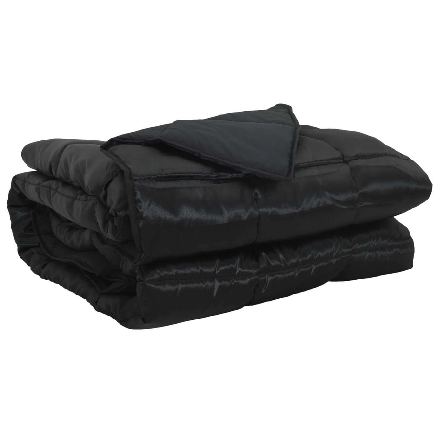 vidaXL Ganzjahresbettdecke in Schwarz aus Mikrofaser, B/B: 220 x 240 cm - Bild 2