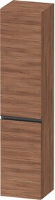 Duravit Sivida Hochschrank wandhängend in Weiß und Braun mit 3 Regalböden und Soft-Close-Türen, B/T/H: 40 x 37,4 x 177 cm - Bild 1