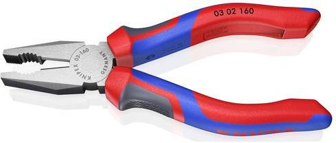 Knipex Kombizange mit Comfort-Griffen schwarz atramentiert 160 mm - Bild 1