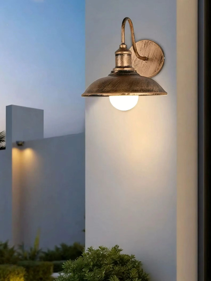 L-MANG Wandleuchte im Retro-Loft-Industriedesign aus Metall in Bronze und Braun für Bar, Café und Flur - Bild 3