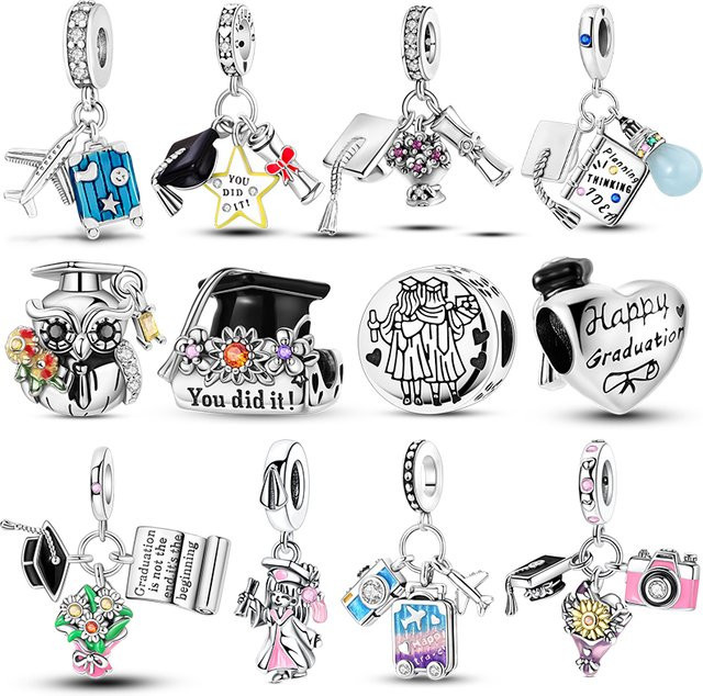 Hapour Blumenperlen-Anhänger, 925 Silber, Charms - Bild 1