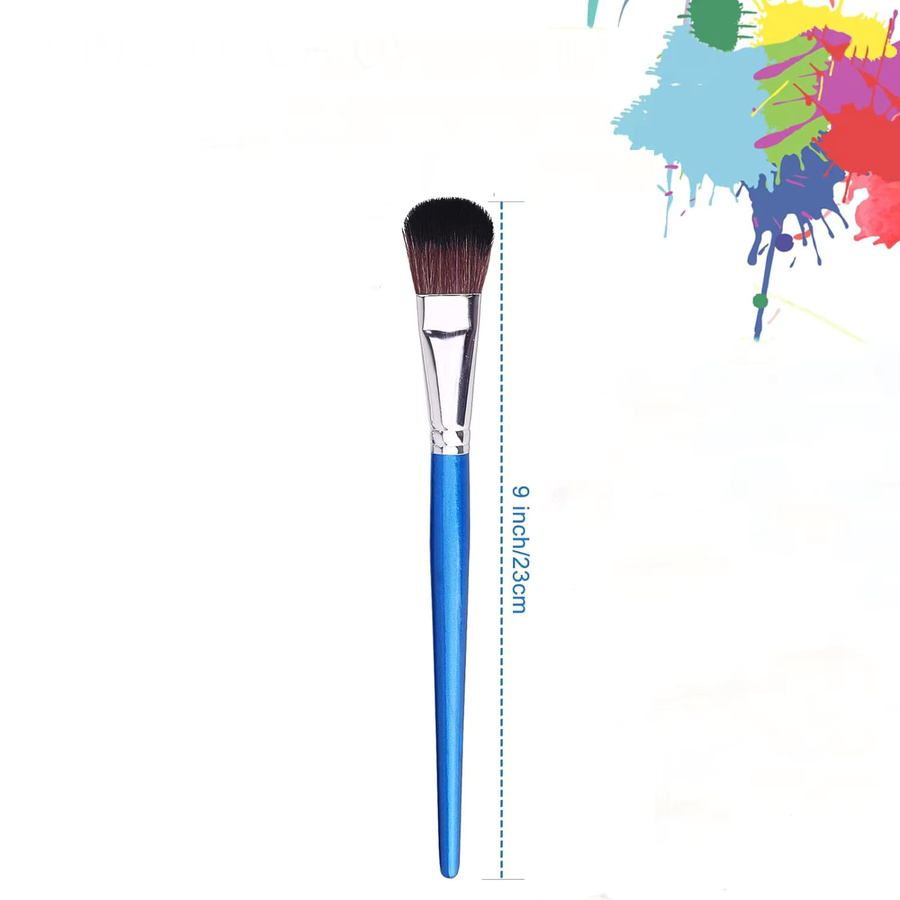 5er Set Yutiars Mopp Pinsel für Acrylmalerei und Körperbemalung, Oval, Blau - Bild 2