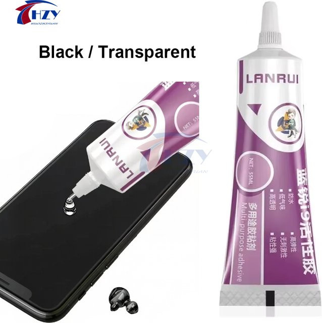 Lanrui I9 Starker Klebstoff für Mobiltelefone, Transparenter Schnellhärtender Kontaktkleber für Bildschirmrahmen und Gehäuse, 55 ml - Bild 1