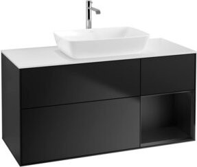 V&B Waschtischunterschrank Finion in Blau lackiert, Breite: 120 cm, Tiefe: 50,1 cm, Höhe: 50,1 cm - Bild 1