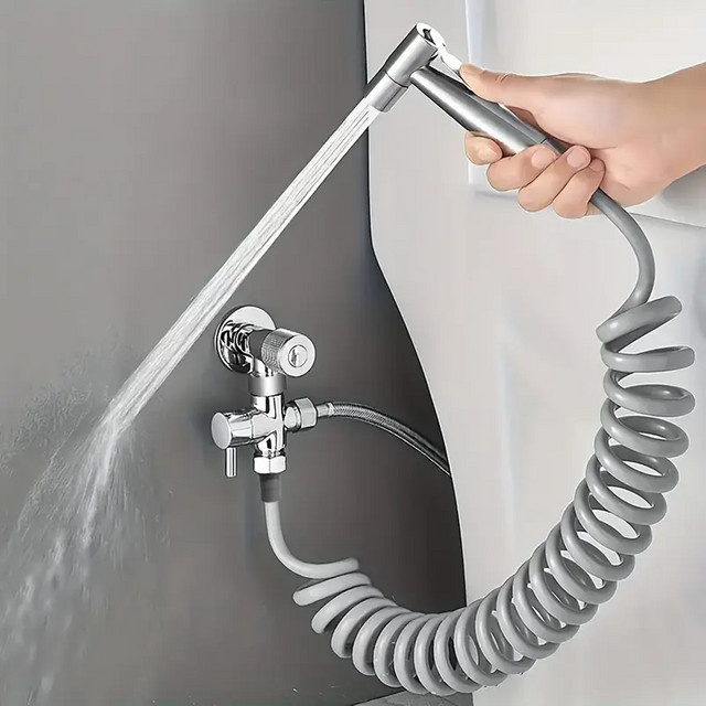 YANKE Hochdruck-Handbrause-Set mit selbstreinigenden Düsen für deine Dusche - Bild 1