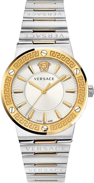 Versace Damenuhr, Quarz, Edelstahl, Silber, 38 mm, 5 ATM - Bild 1