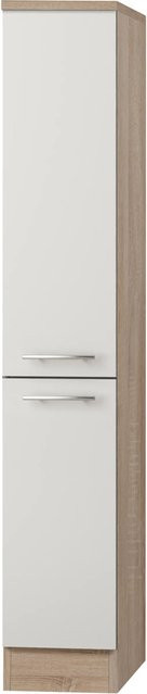 Optifit Küchen-Midi-Apothekerschrank Dakar286 in Weiß-Eiche mit Innenschubladen, B/T/H: 30 x 60 x 174,4 cm - Bild 1